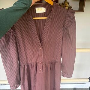 Nation LTD Pheasant Longsleeve Pima dress